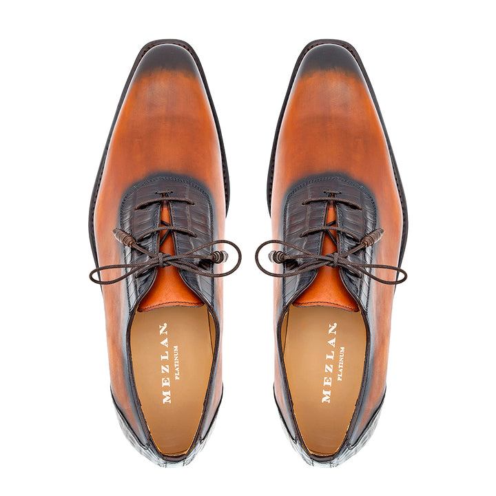 Patina Calf/Crocodile Oxford