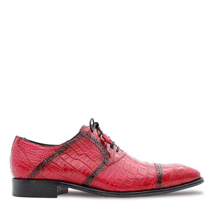 Alligator Cap Toe Lace Up