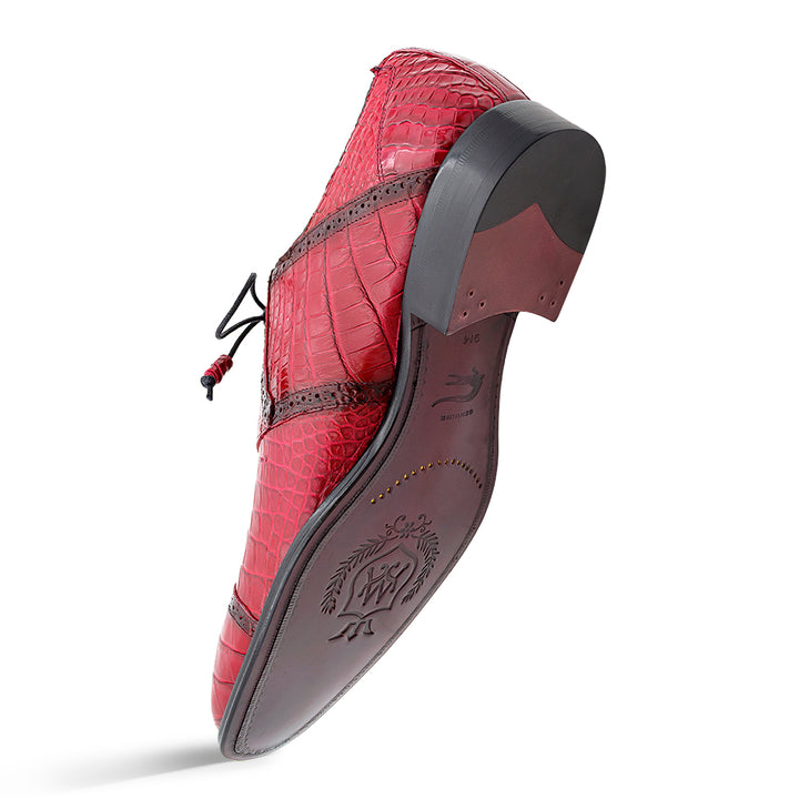 Alligator Cap Toe Lace Up