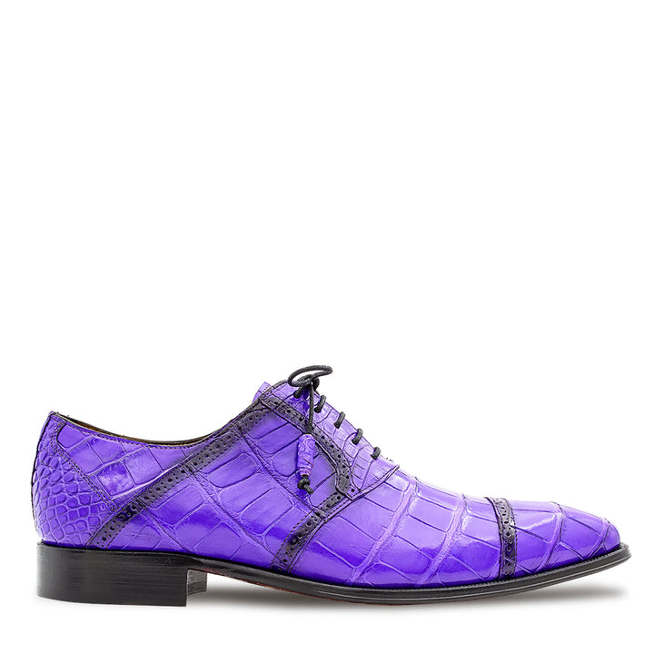 Alligator Cap Toe Lace Up