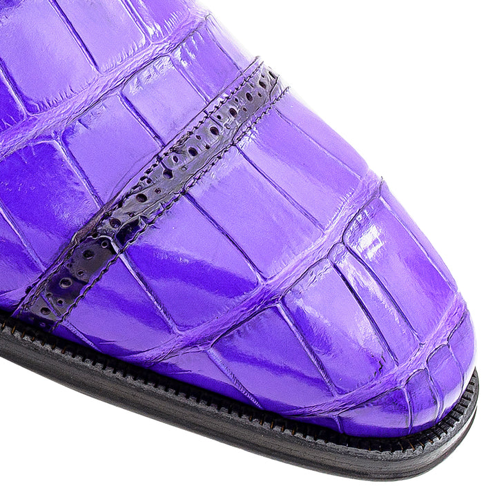 Alligator Cap Toe Lace Up