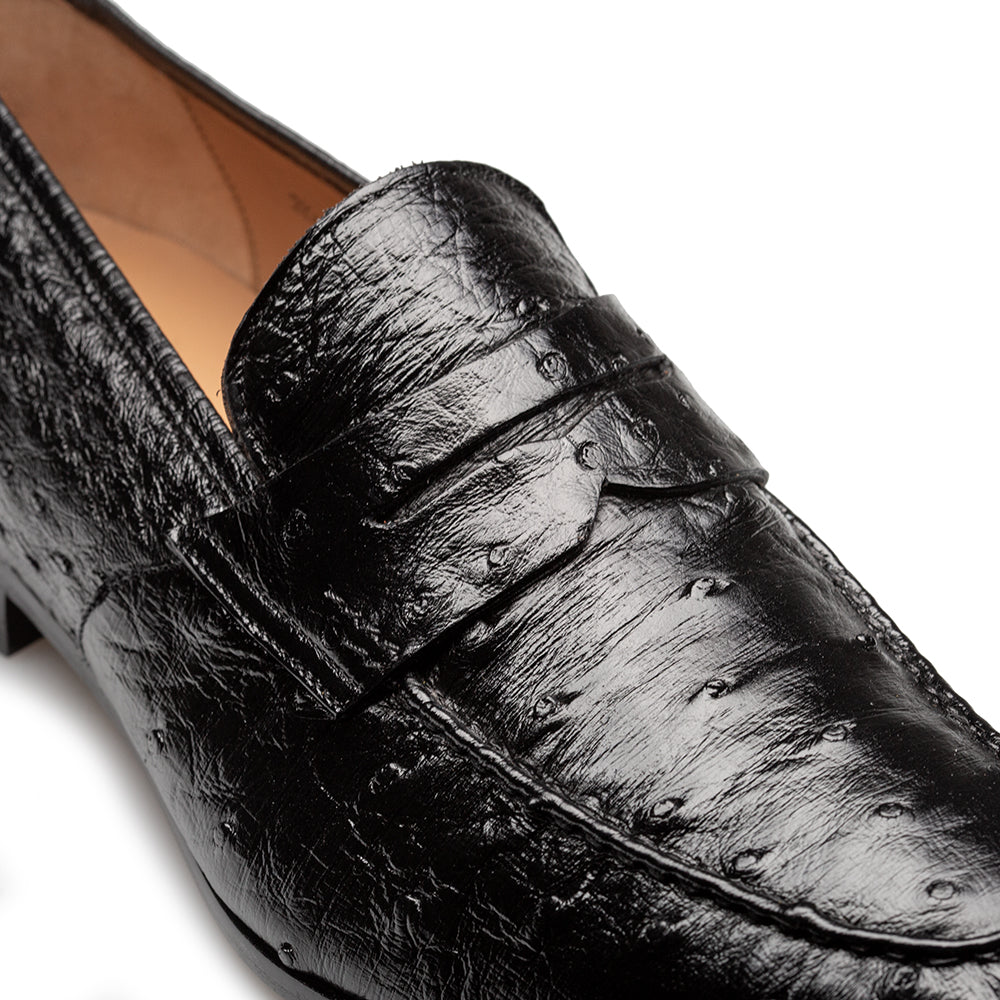 Nogales Ostrich Penny Loafer