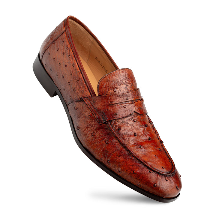 Nogales Ostrich Penny Loafer