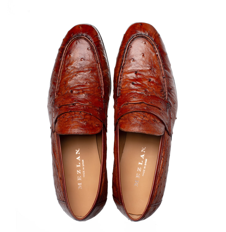 Nogales Ostrich Penny Loafer