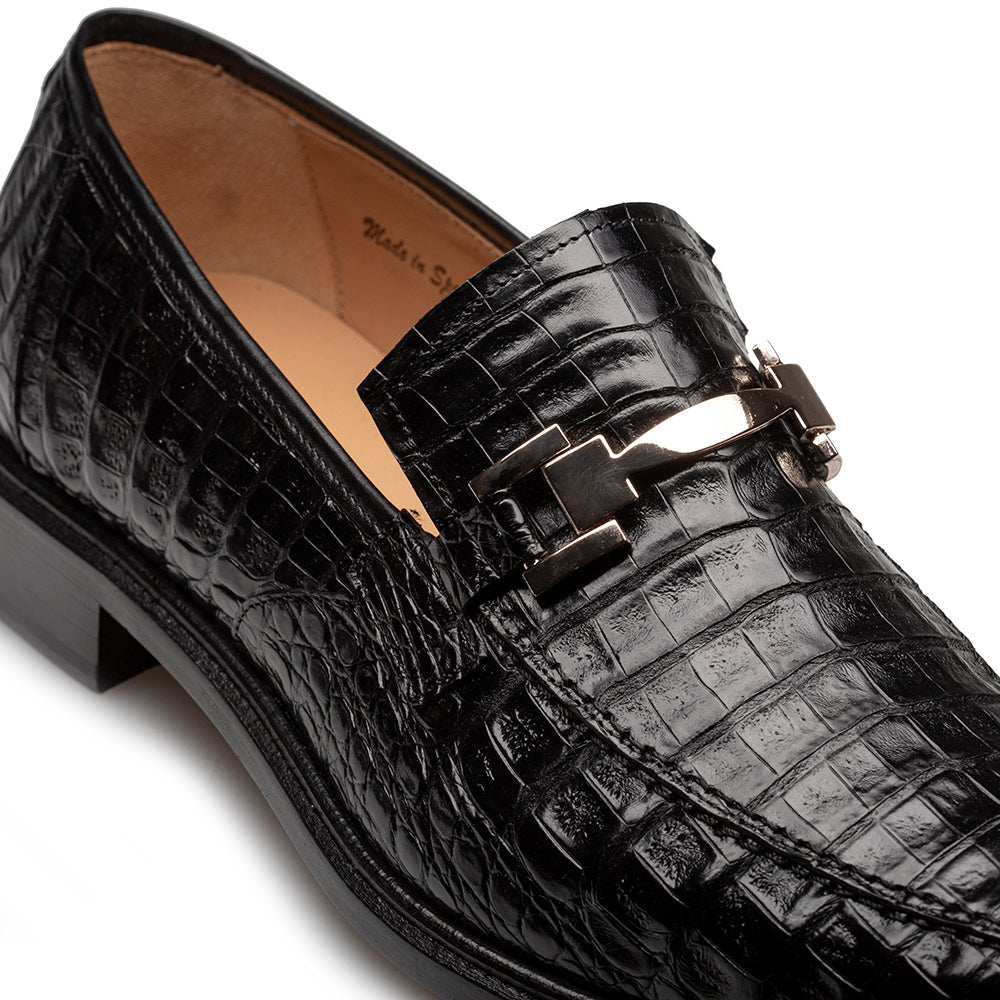 Rhodas Croc Ornament Slip On – Mezlan