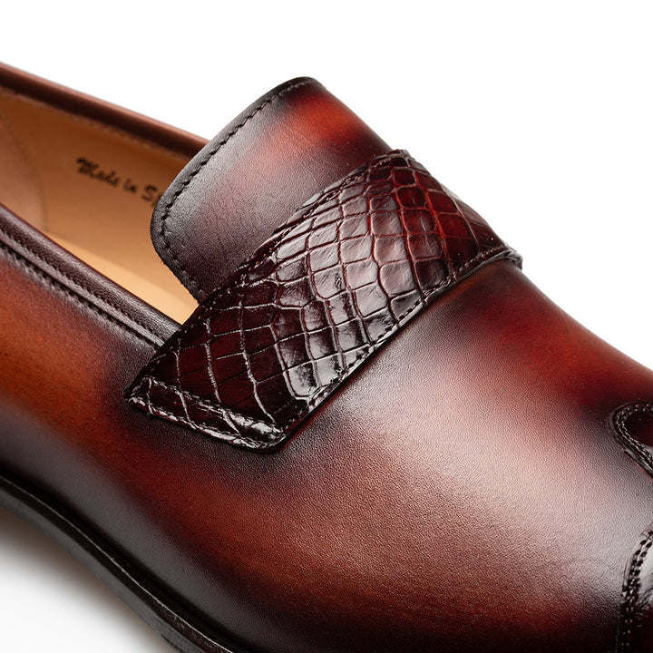 Croc/Patina Calf Loafer