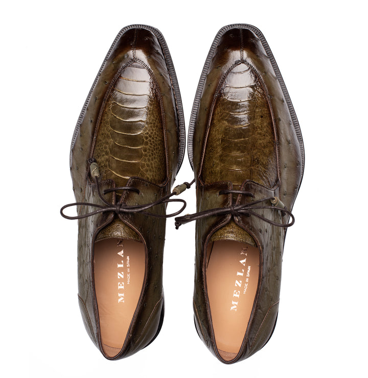 Cerler Ostrich Split Toe Derby