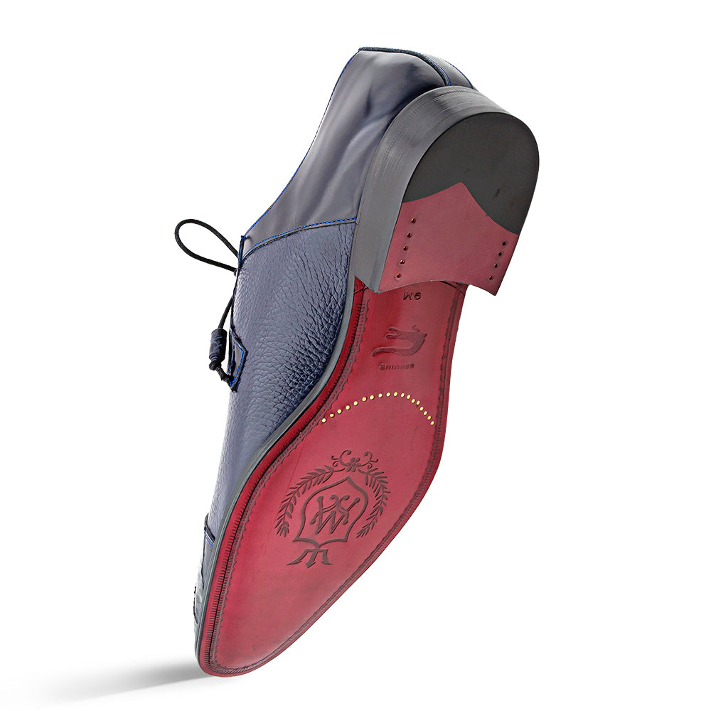 Calf/Croc Cap Toe Derby