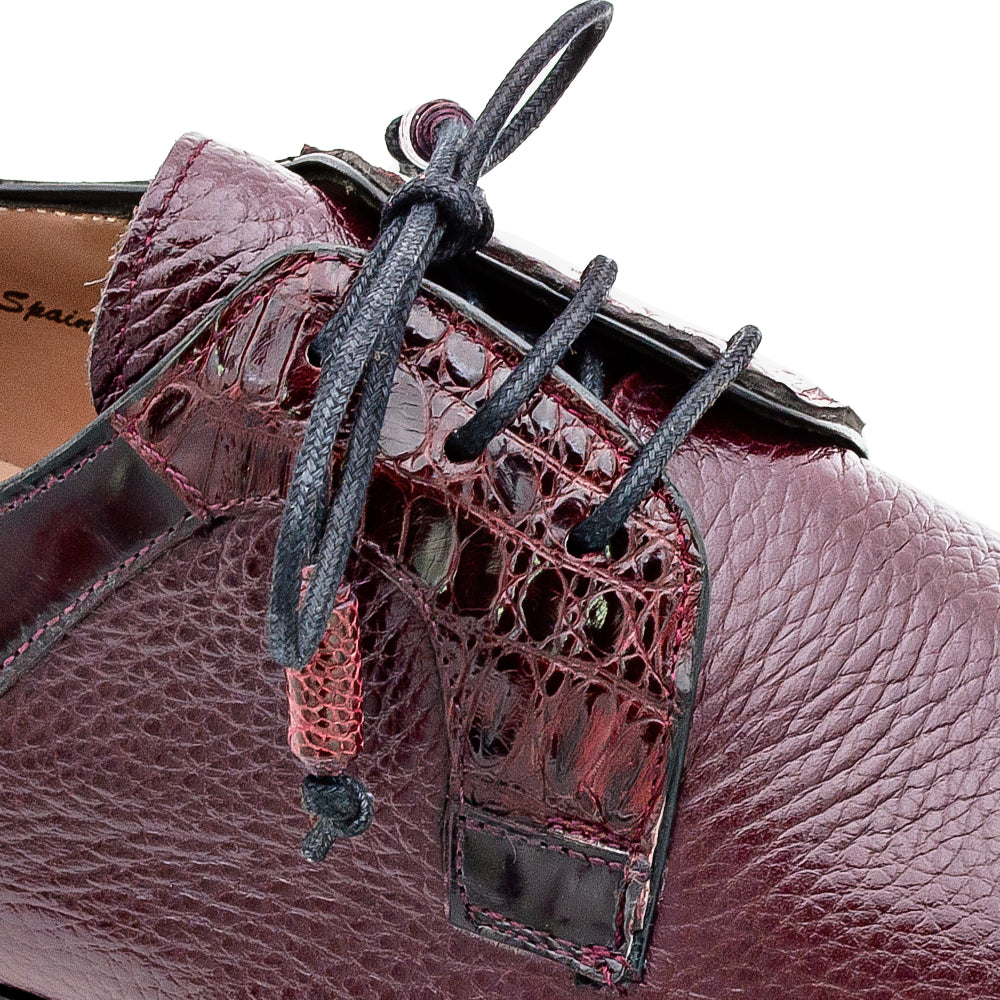 Calf/Croc Cap Toe Derby