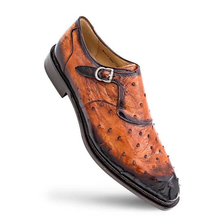 Ostrich Asymmetrical Monkstrap