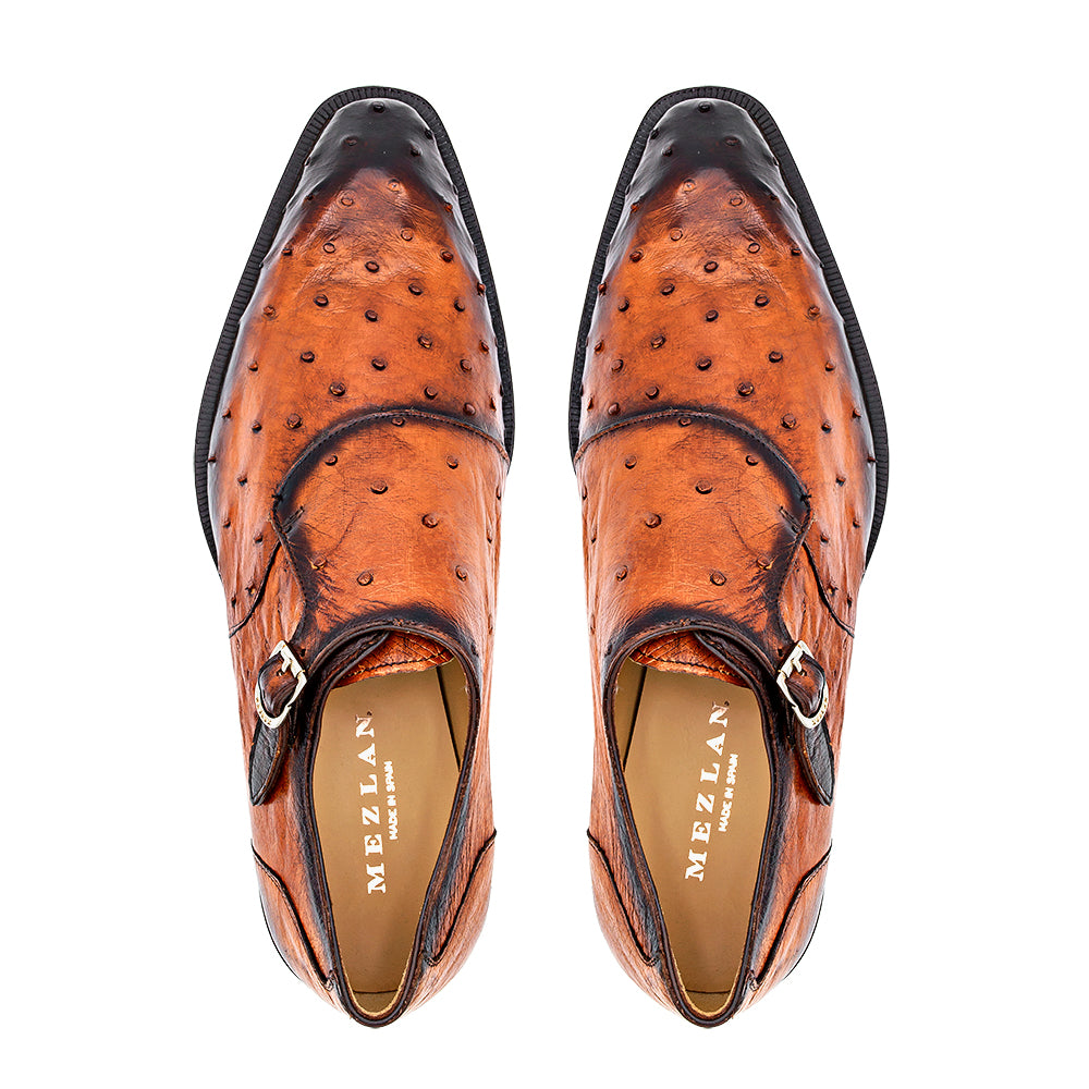 Ostrich Asymmetrical Monkstrap