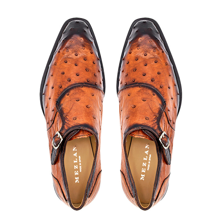 Ostrich Asymmetrical Monkstrap