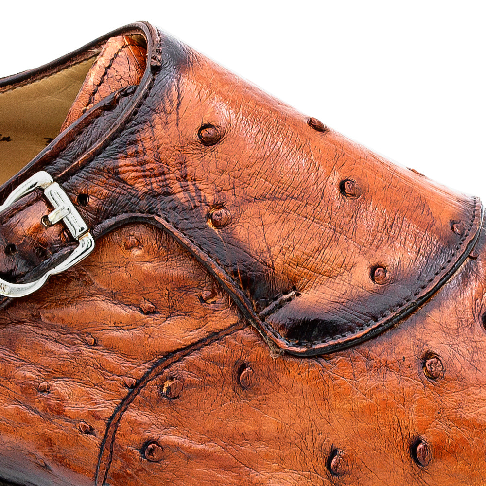 Ostrich Asymmetrical Monkstrap
