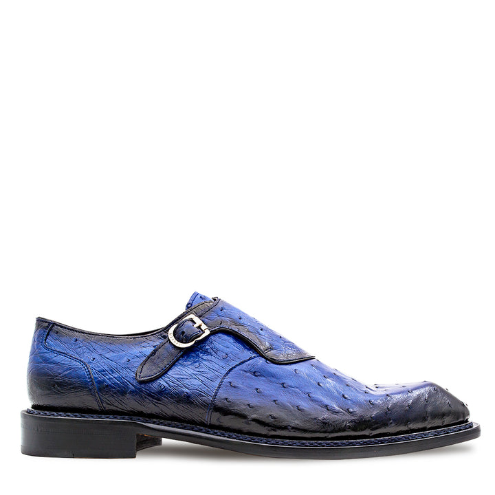 Ostrich Asymmetrical Monkstrap