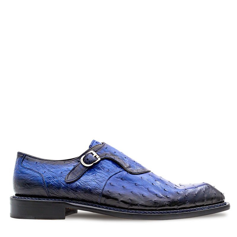 Ostrich Asymmetrical Monkstrap