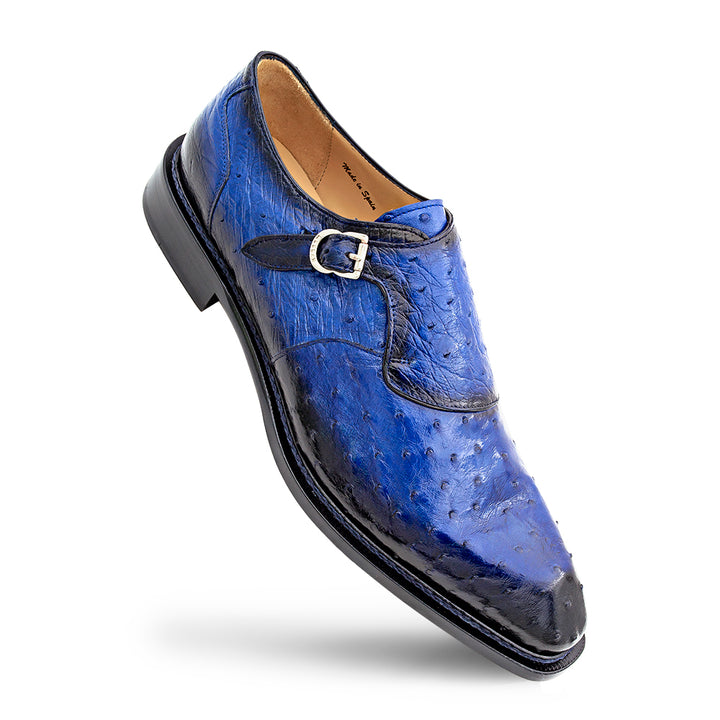 Ostrich Asymmetrical Monkstrap