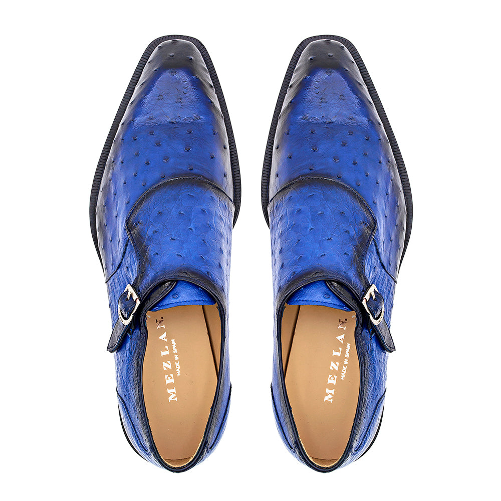 Ostrich Asymmetrical Monkstrap