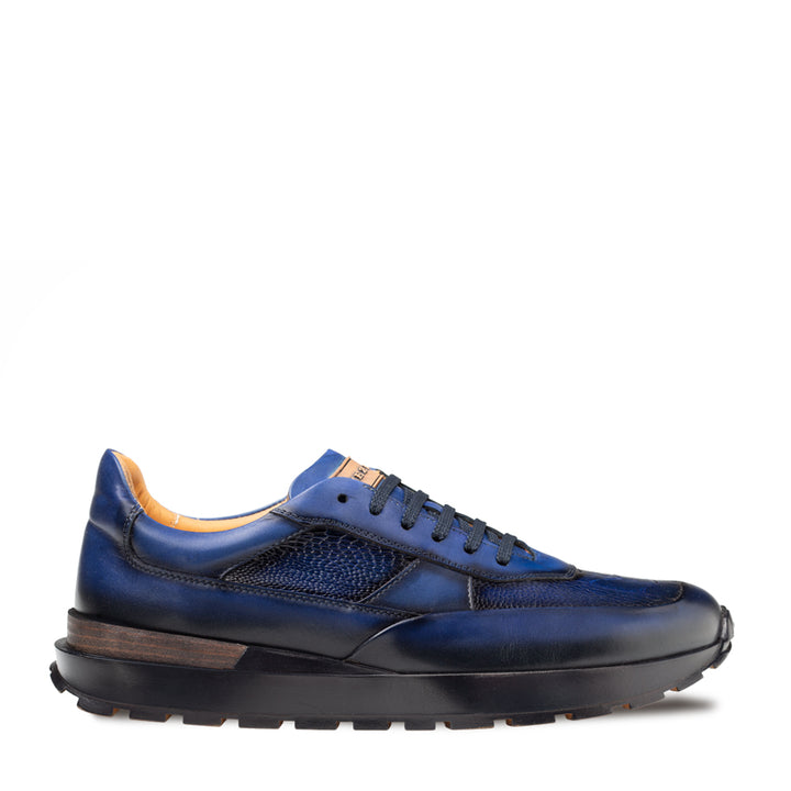 Arkley Calf/Ostrich Paw Sneaker