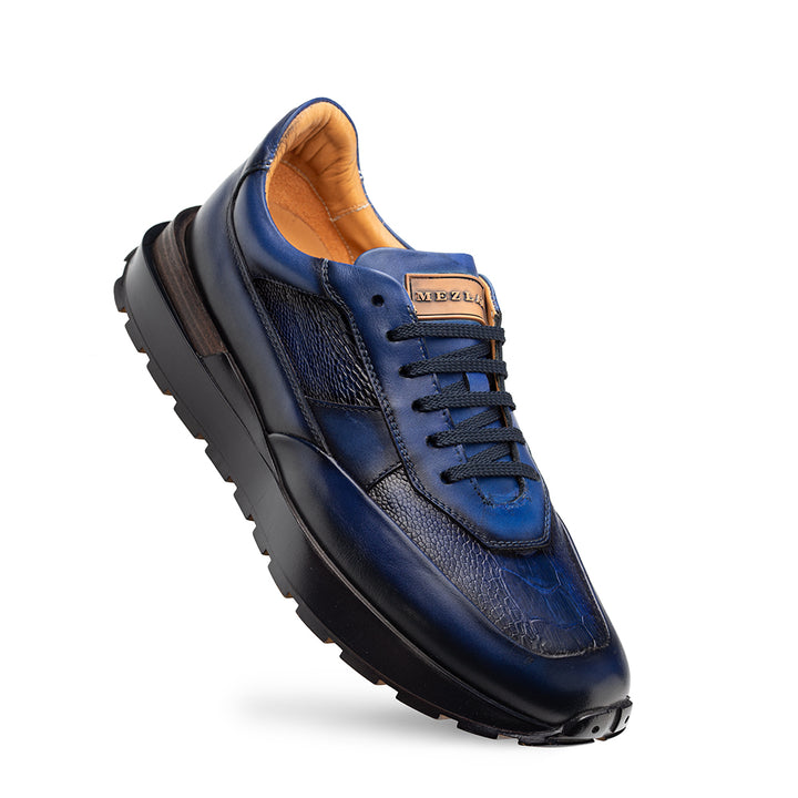 Arkley Calf/Ostrich Paw Sneaker