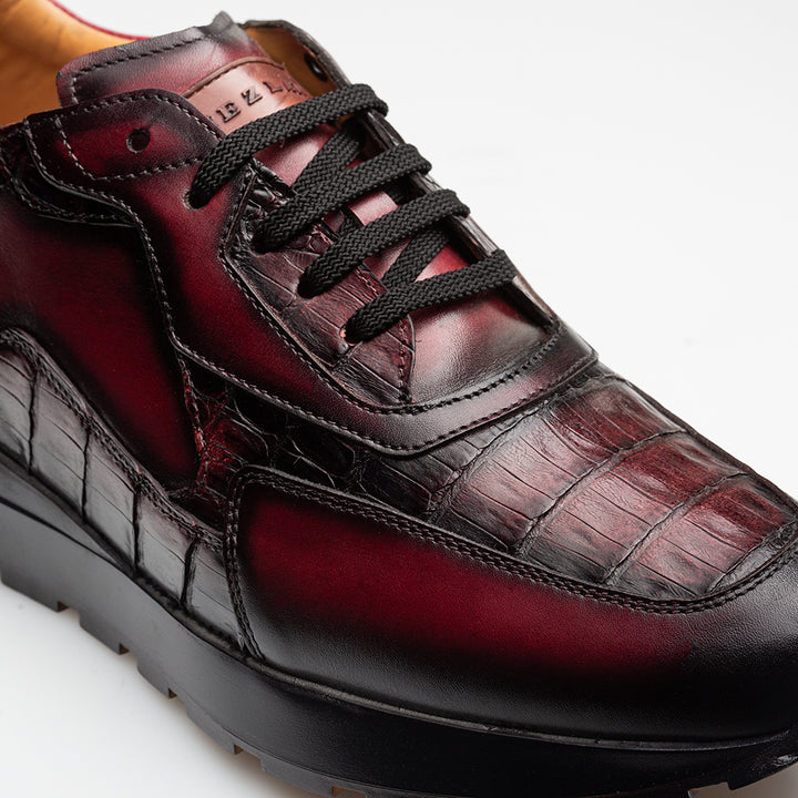 Beckton Patina/Croc Sneaker