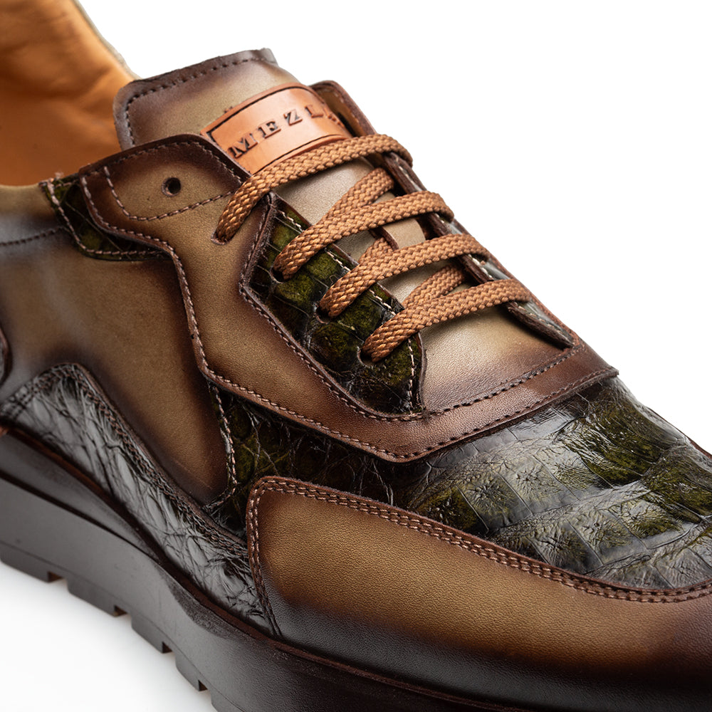 Beckton Patina/Croc Sneaker