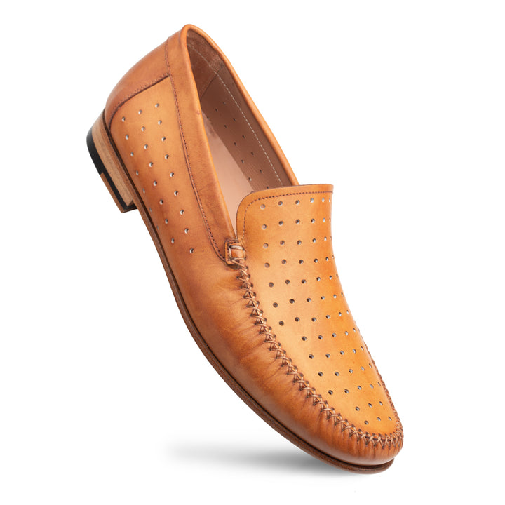 Perforated Calf Moccasin