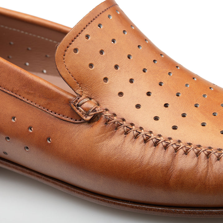 Perforated Calf Moccasin