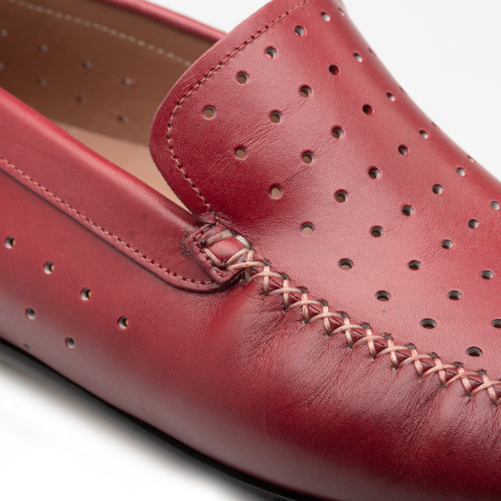 Perforated Calf Moccasin