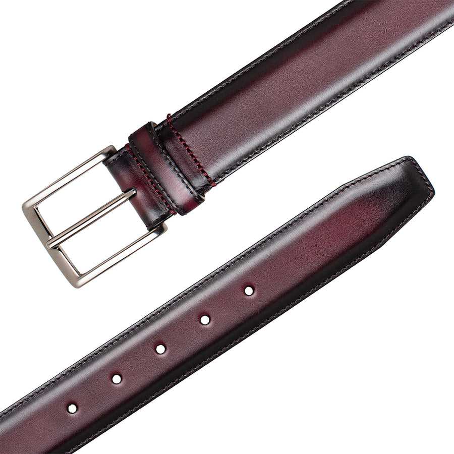 Mezlan Laser-Print Calfskin Belt - Luxury Italian Leather Belt