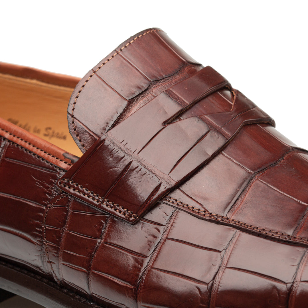 Piccolo Alligator Penny Loafer