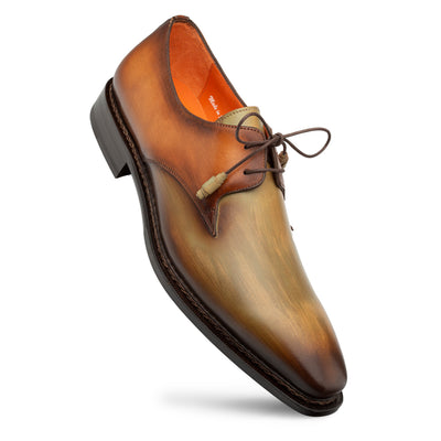 Mezlan Bi-Tonal Eel Dress Sneaker - Luxury Italian Leather Shoes