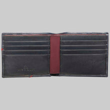 Load image into Gallery viewer, Black Men&#39;s Embossed Leather Bi-Fold Wallet - European Calfskin lg06 - Mezlan Wallets

