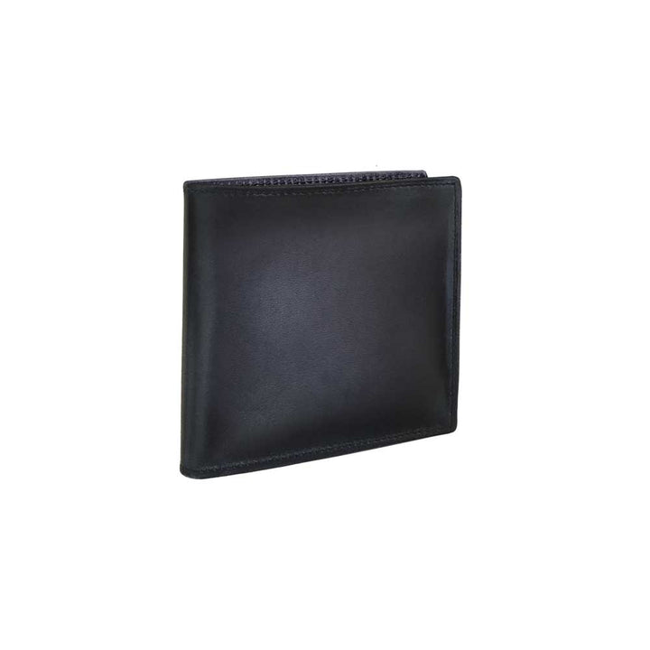 Grey Men's Leather Wallet - Tri-Fold Hand-Burnished European Calfskin - Mezlan Wallets