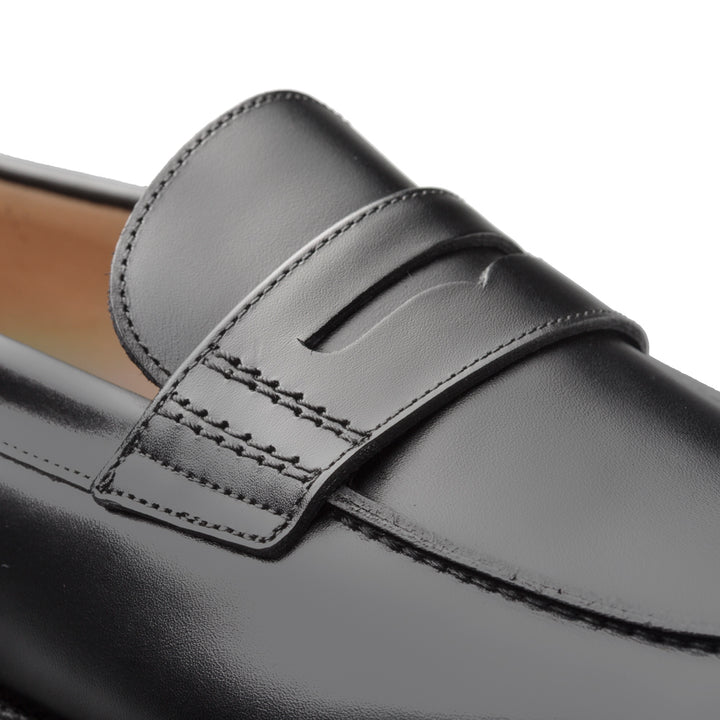 Mezlan Leather penny loafer e402 Shoes in Black