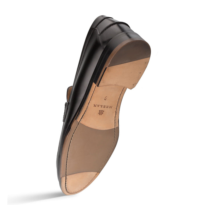 Mezlan Leather penny loafer e402 Shoes in Black