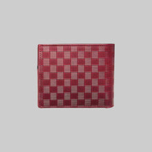 Load image into Gallery viewer, Burgundy Black Men&#39;s Embossed Leather Bi-Fold Wallet - European Calfskin lg06 - Mezlan Wallets
