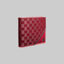 Load image into Gallery viewer, Burgundy Black Men&#39;s Embossed Leather Bi-Fold Wallet - European Calfskin lg06 - Mezlan Wallets
