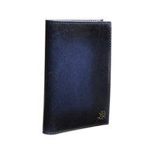 Load image into Gallery viewer, Blue Men&#39;s European Calfskin Leather Wallet - Bi-fold with Vintage Finish - Mezlan Wallets
