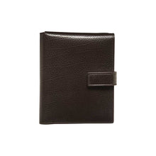 Load image into Gallery viewer, Men&#39;s Calfskin Travel Wallet in Brown with Snap-Close Feature lg08 - Mezlan Wallets
