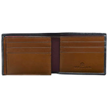 Load image into Gallery viewer, Grey Men&#39;s Leather Wallet - Tri-Fold Hand-Burnished European Calfskin - Mezlan Wallets
