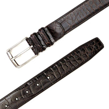 Load image into Gallery viewer, Brown Men&#39;s Genuine Alligator Skin Belt - Mezlan Belts

