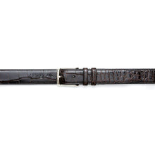Load image into Gallery viewer, Brown Men&#39;s Genuine Alligator Skin Belt - Mezlan Belts
