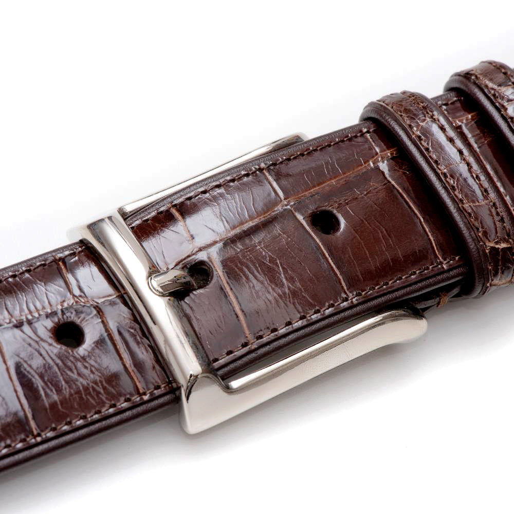 Men's Genuine Alligator Skin Belt - Mezlan Belts