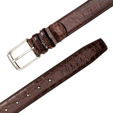 Load image into Gallery viewer, Tan-Sport Men&#39;s Genuine Alligator Skin Belt - Mezlan Belts
