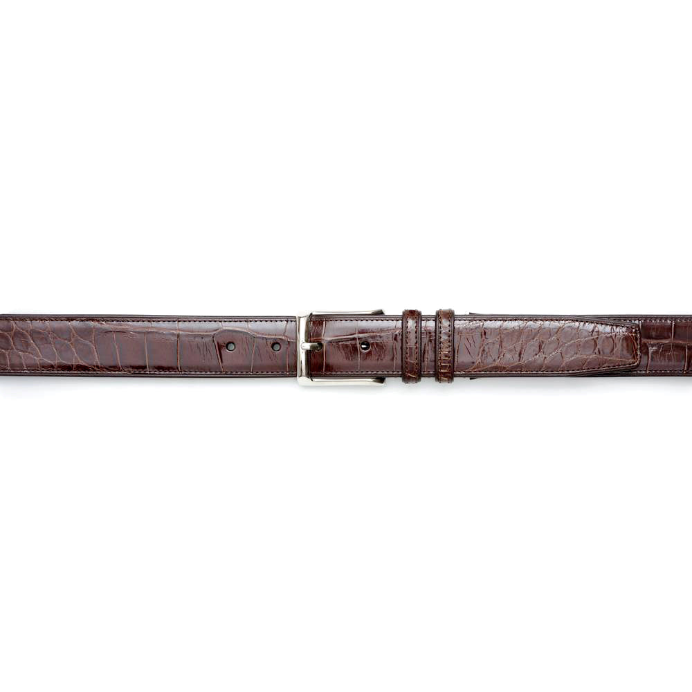 Bone Matte Alligator Full Skin Belt main image 0