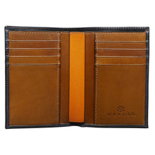 Load image into Gallery viewer, Graphite Black Grey Men&#39;s European Calfskin Leather Wallet - Bi-fold with Vintage Finish - Mezlan Wallets
