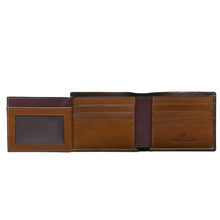 Load image into Gallery viewer, Honey Brown Tan Men&#39;s Leather Wallet - Tri-Fold Hand-Burnished European Calfskin - Mezlan Wallets
