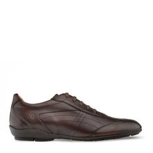 Load image into Gallery viewer, Mezlan Hybrid leather sneaker r600 Shoes in Medium brown

