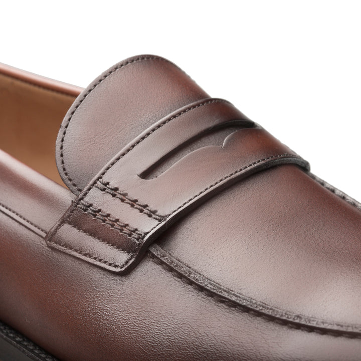 Mezlan Leather penny loafer e402 Shoes in Brandy