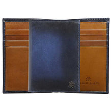Load image into Gallery viewer, Blue Men&#39;s European Calfskin Leather Wallet - Bi-fold with Vintage Finish - Mezlan Wallets
